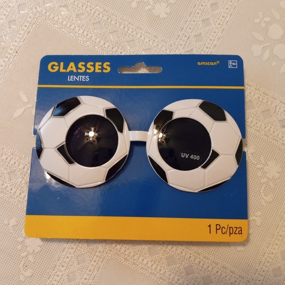 🆕 Amscan Soccer Ball Glasses, Standard, Ages: 14+, NIP - Picture 2 of 6